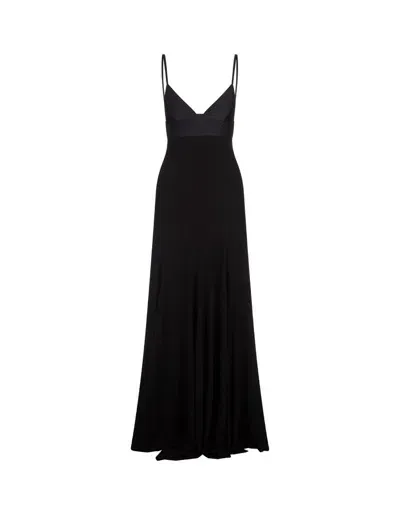 Jacquemus La Robe Spallina Spaghetti In Black