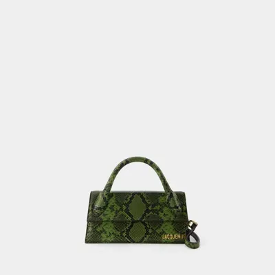 Jacquemus Le Chiquito Long Crossbody In Green