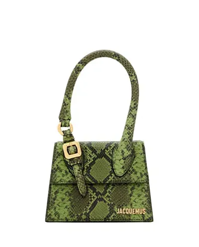 Jacquemus Le Chiquito Moyen Boucle In Green