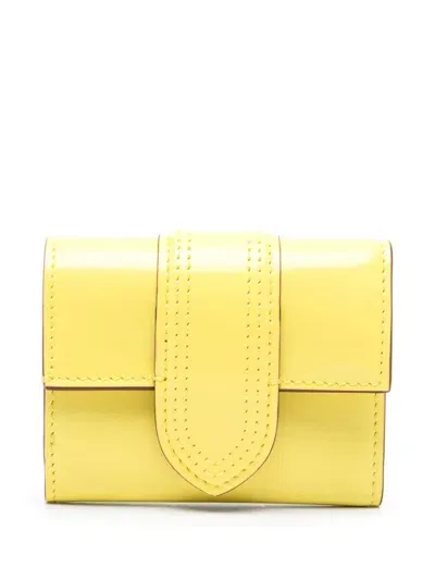 Jacquemus Le Compact Bambino Wallet In Yellow