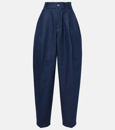 Jacquemus Indigo La Casa 'le De-nîmes Curzio' Jeans In Blue