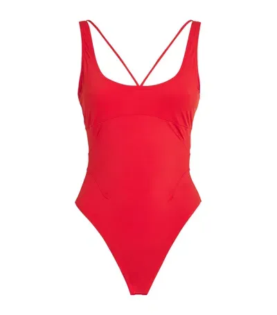 Jacquemus Le Maillot Signature Swimsuit In Red