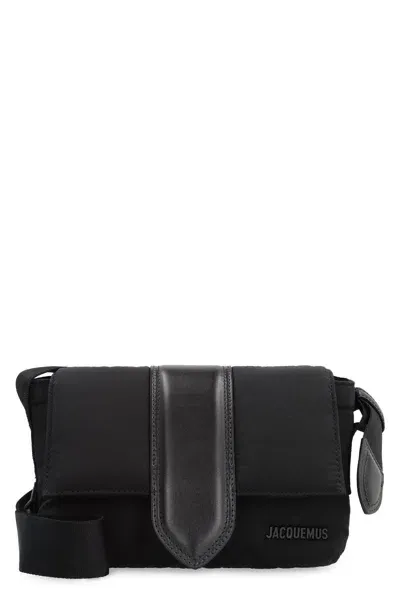 Jacquemus Le Petit Bambino Nylon Messenger Bag In Black