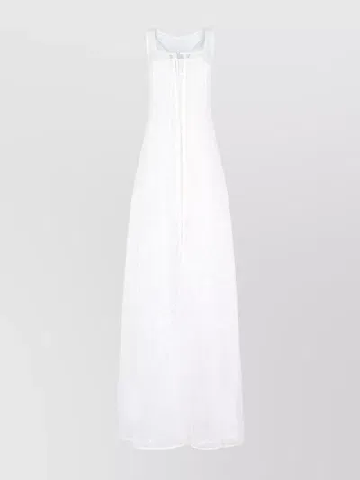 Jacquemus La Robe Dentelle Embellished Gown In White