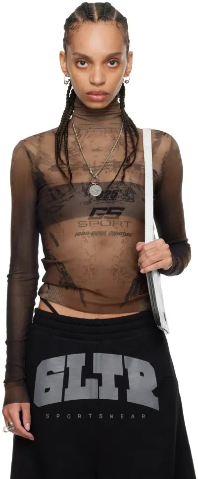 Jean Paul Gaultier X Shayne Oliver Gs Sport Sheer T-shirt In Neutrals