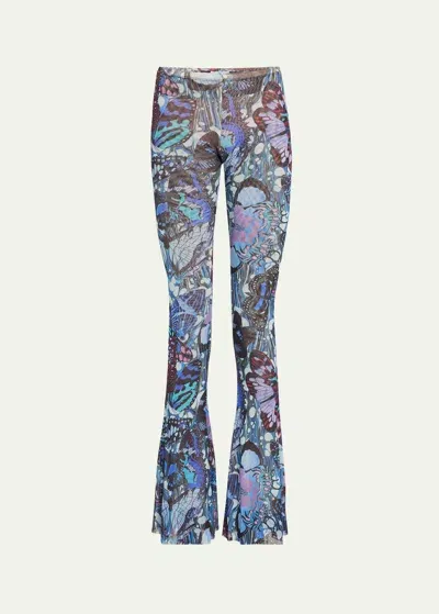 Jean Paul Gaultier Blue Butterfly Pants In 5090-bluemulticolor