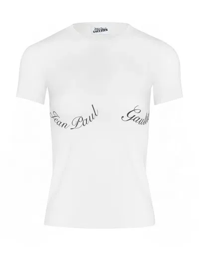 Jean Paul Gaultier Jpg Signature T-shirt In White