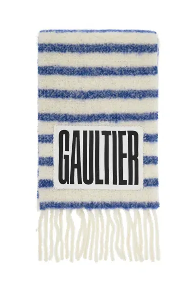 Jean Paul Gaultier Sciarpa A Righe The Marinière In Misto Alpaca In Multicolor