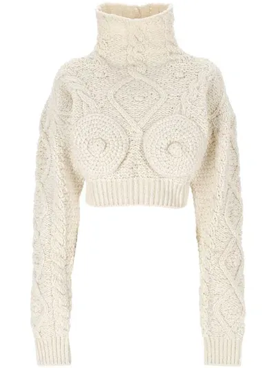 Jean Paul Gaultier Sweaters In White