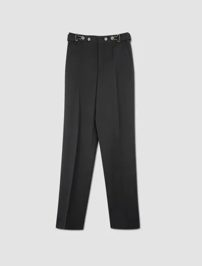 Jean Paul Gaultier Trousers With Buckles On The Belt In Nero