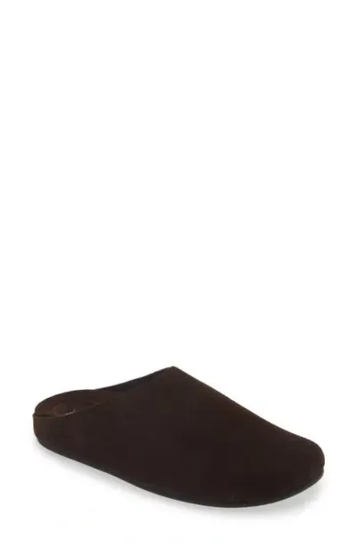 Jeffrey Campbell Content Suede Clog In Coffee