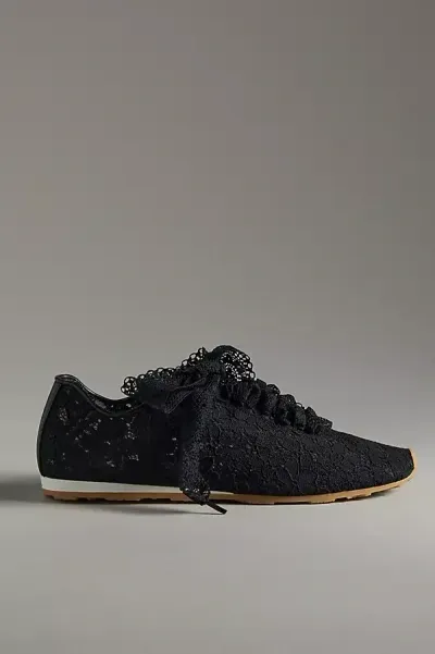 Jeffrey Campbell Wing Lace Sneaker In Black Combo