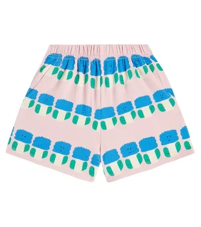 Jellymallow Kids' Printed Cotton Shorts In Pink