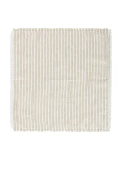 Jenni Kayne Frayed Linen Napkin In Neutral