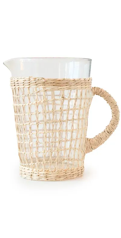 Jenni Kayne Seagrass Picnic Pitcher Natural