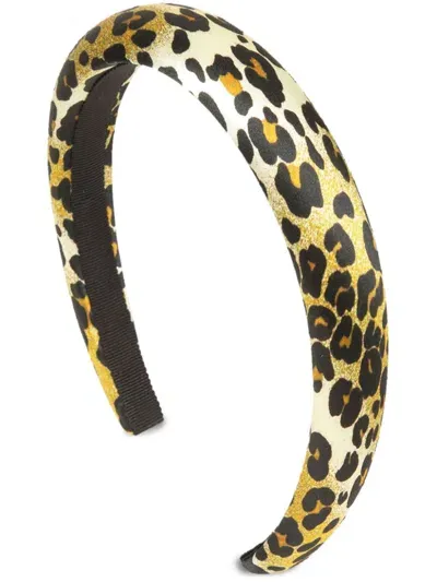 Jennifer Behr Tori Headband In Leopard-print