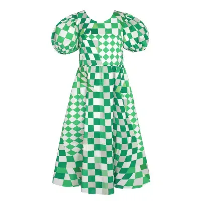 Jessie Zhao New York Women's Green Imagination Midi Dress