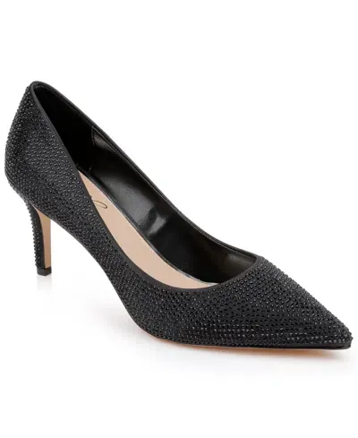 Jewel Badgley Mischka Women's Tyanna Evening Pumps In Black Satin