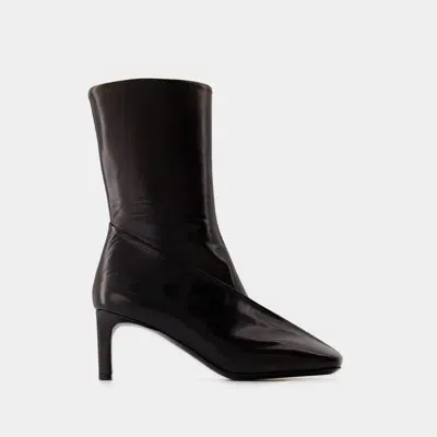 Jil Sander Ankle Boots In Black