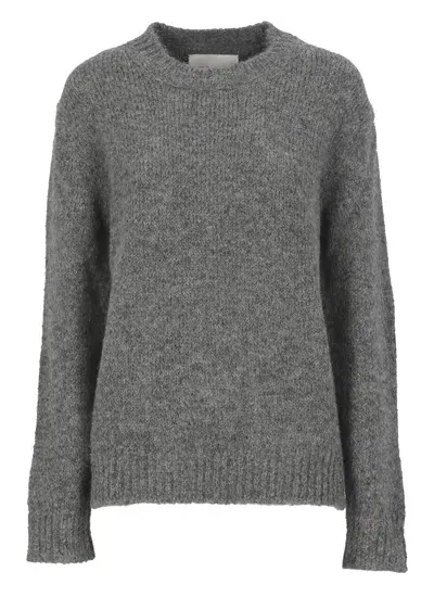 Jil Sander Asphalt Sweater In Grey