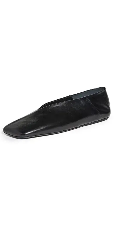 Jil Sander Ballerina Flats Black