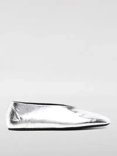 Jil Sander Ballet Flats  Woman Color Silver In Silber