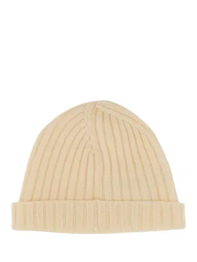 Jil Sander Beanie Hat In Ivory