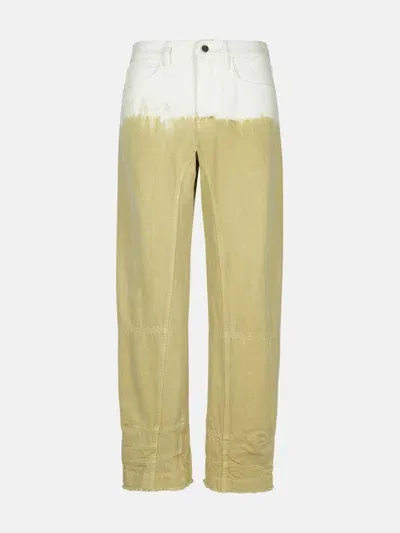 Jil Sander Beige Cotton Jeans