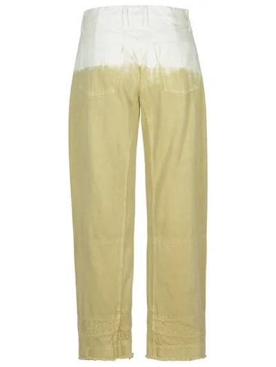 Jil Sander Beige Cotton Jeans In Cream