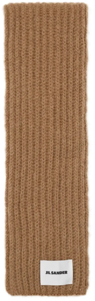 Jil Sander Beige Pd Scarf In 216 Meadow