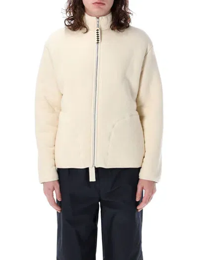 Jil Sander Teddy Jacket In Neutrals