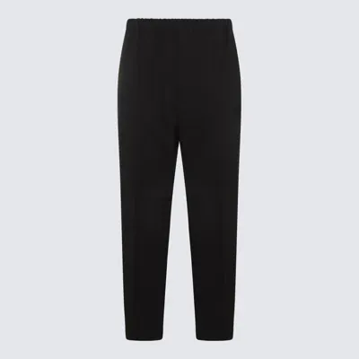 Jil Sander Navy Blue Cotton Pant In Black