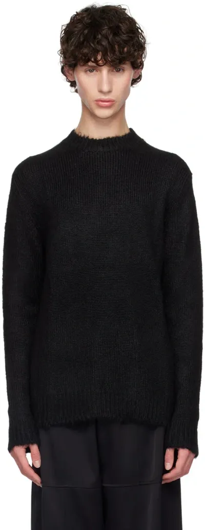 Jil Sander Black Crewneck Sweater