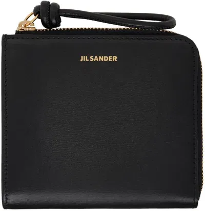 Jil Sander Black Giro Wallet In 001 Black