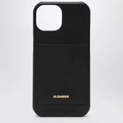 Jil Sander Black Iphone 15 Pro Cover With Logo