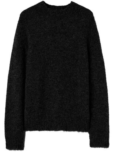 Jil Sander Brushed-finish Jumper In Black