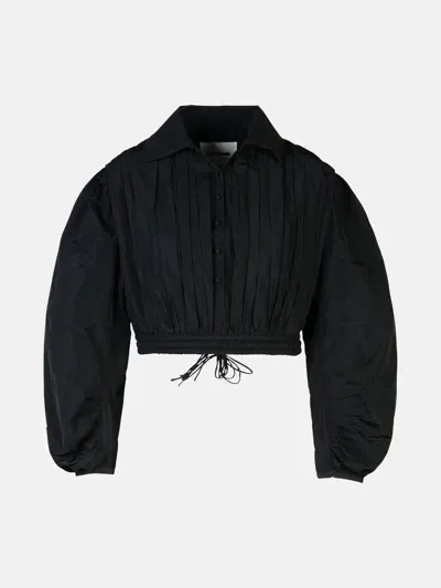 Jil Sander Black Polyester Blouse