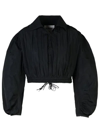 Jil Sander Black Polyester Blouse