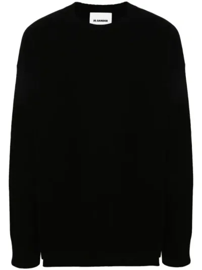 Jil Sander Black Oversized Sweater