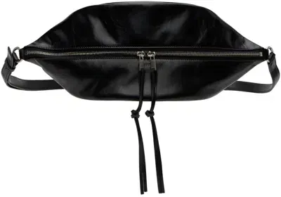 Jil Sander Black Taco Medium Pouch In 001 - Black