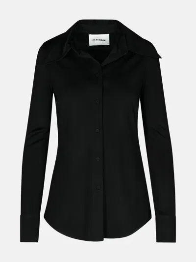 Jil Sander Black Viscose Shirt