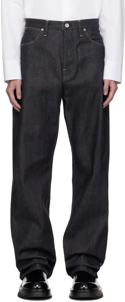 Jil Sander Loose-cut Five-pocket Jeans In Grey