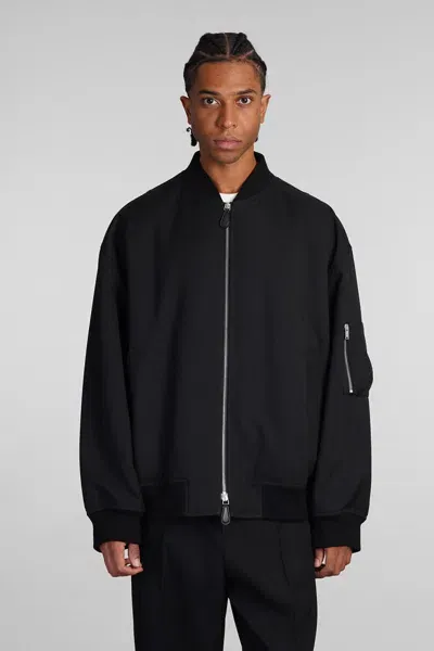 Jil Sander Bomber In Black