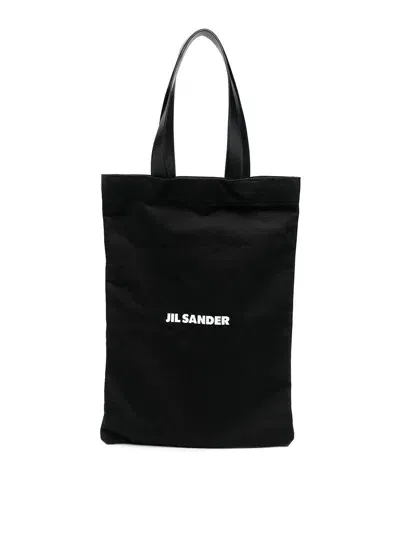 Jil Sander Book Tote In Negro