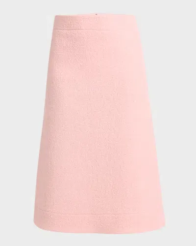 Jil Sander Boucle Knit A-line Midi Skirt In Confetti