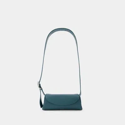 Jil Sander Cannolo Mini Purse -  - Leather - Blue