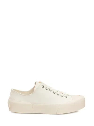 Jil Sander Lace-up Low-top Sneakers In White