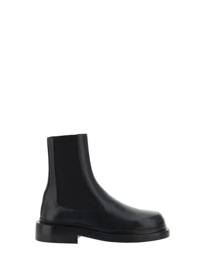 Jil Sander Chelsea Boots In Black