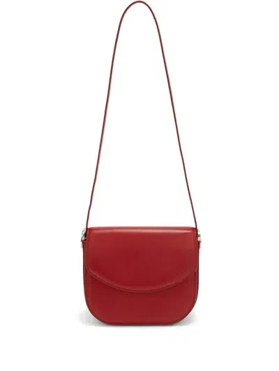 Jil Sander Medium Coin Crossbody Bag In Red