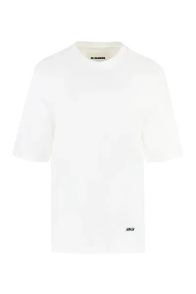 Jil Sander Cotton Crew-neck T-shirt In White